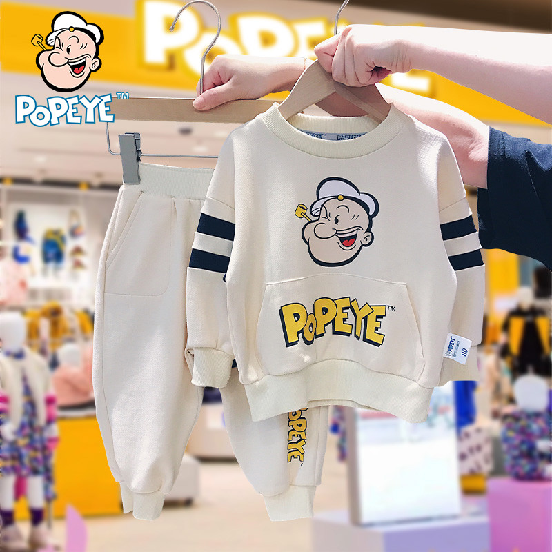 Vigorous sailor POPEYE male and female child young child casual blouses 2022 spring new children's tidal cartoon long sleeve suit