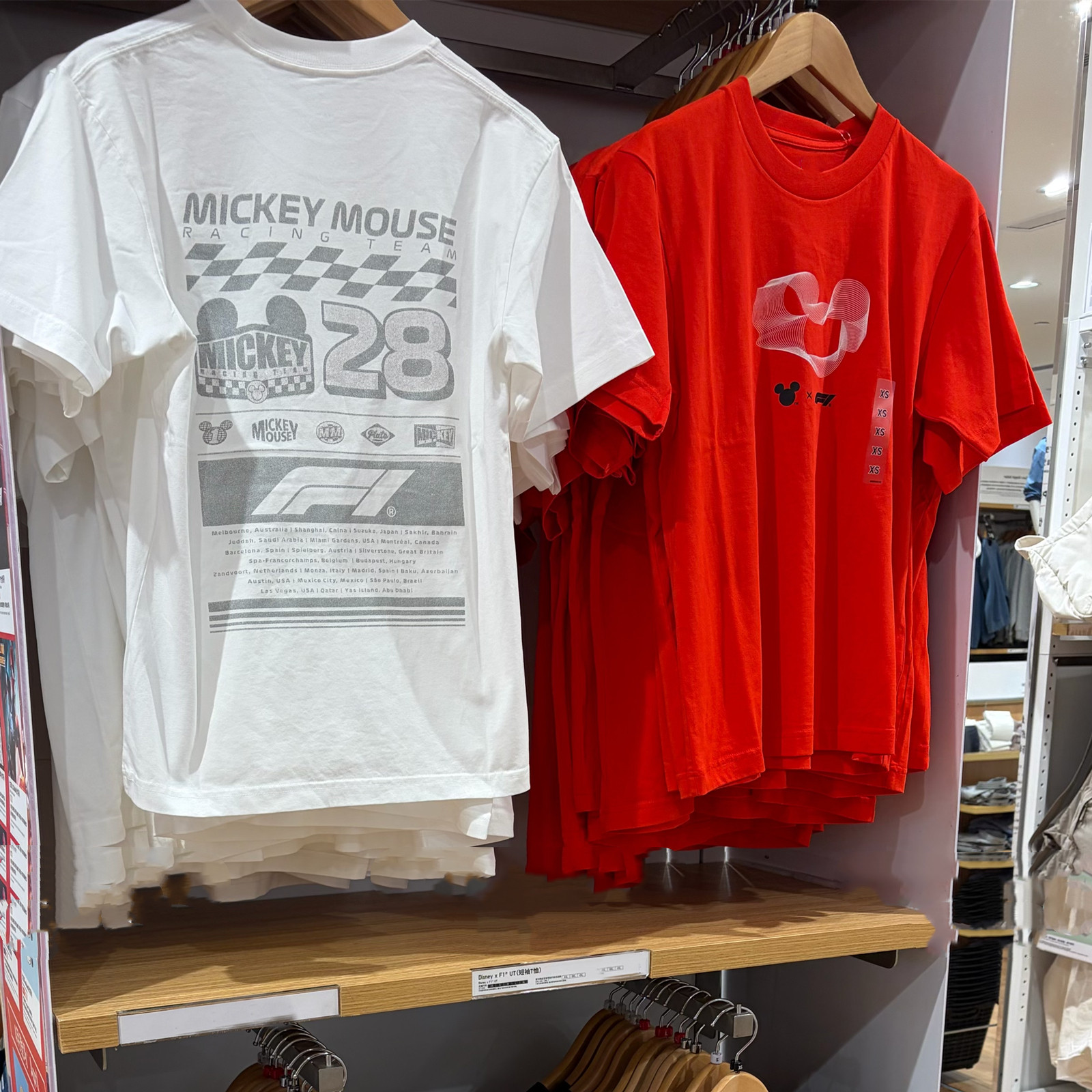 U-Yi 夏物 メンズ＆レディース カートゥーンレタープリントTシャツ ラウンドネック 半袖 489149/489150/488131