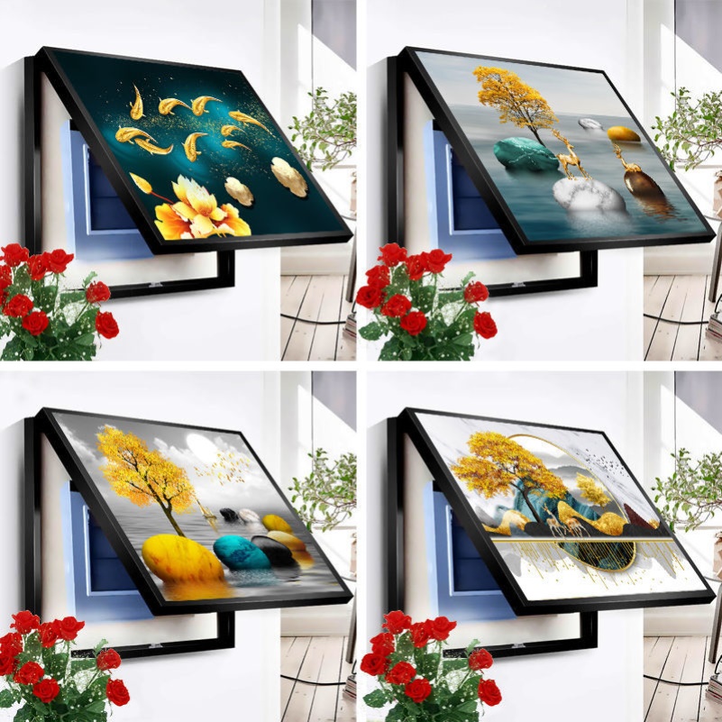 Electric Meter Box Decoration Painting Free Of Punch Home Shade Shell Switch Shelter Box Modern Minima Sheltering Total Electric Hangover Painting