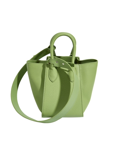 Демисезонная сумка через плечо, универсальная изысканная портативная корзина, из натуральной кожи