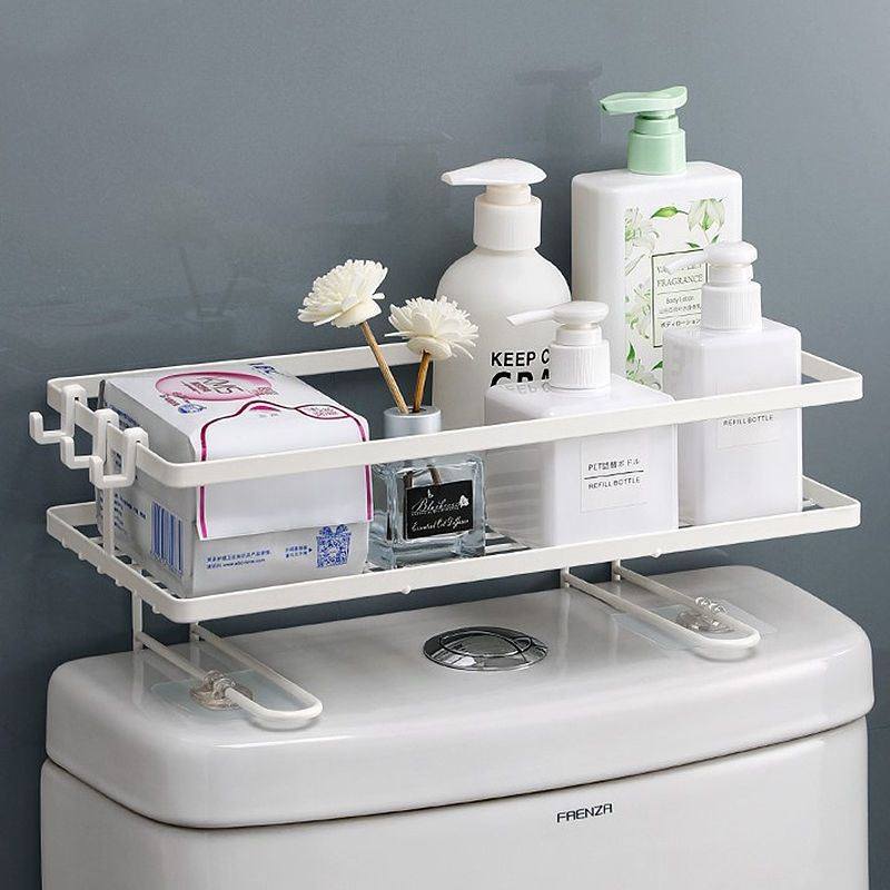 Bathroom toilet wall hanging above the toilet shelf multi-functional punch-free washstand toilet storage shelf