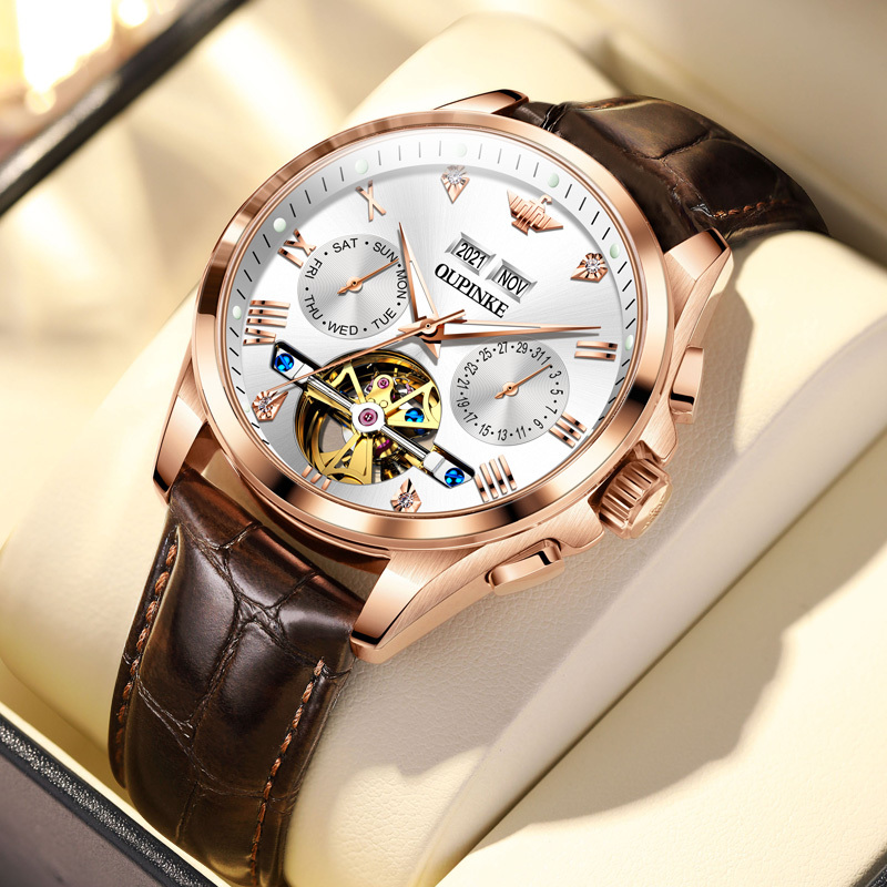 2026 Swiss Genuine Original Imported Patek Philippe ­ Feili Men's Watch Fully Automatic Mechanical Watch Multi-Functional Men's Watch