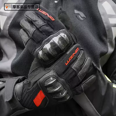 Wind and Freedom Rider Net wind blade locomotive gloves men's summer riding leather locomotive perforated breathable anti-drop equipment