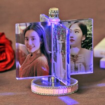 Creative photo album Frame set table to show light luxury crystal lamp desktop photo ornaments wedding dress personality cute z