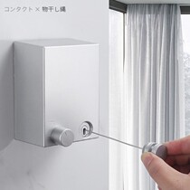 Hanging Clothes Pole Shelve Rack Hanger Wall Hanging Wall Hanging Wall Type Telescopic Hanging Pole Free From Nail Balcony Sunburn-Free