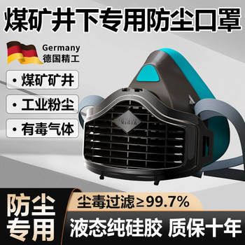 German Coal Mine Underground Special Dust Mask for Heavy Dust, Easy to Breathe, Anti-Pneumoconiosis Pig Nose Kn95 Mask