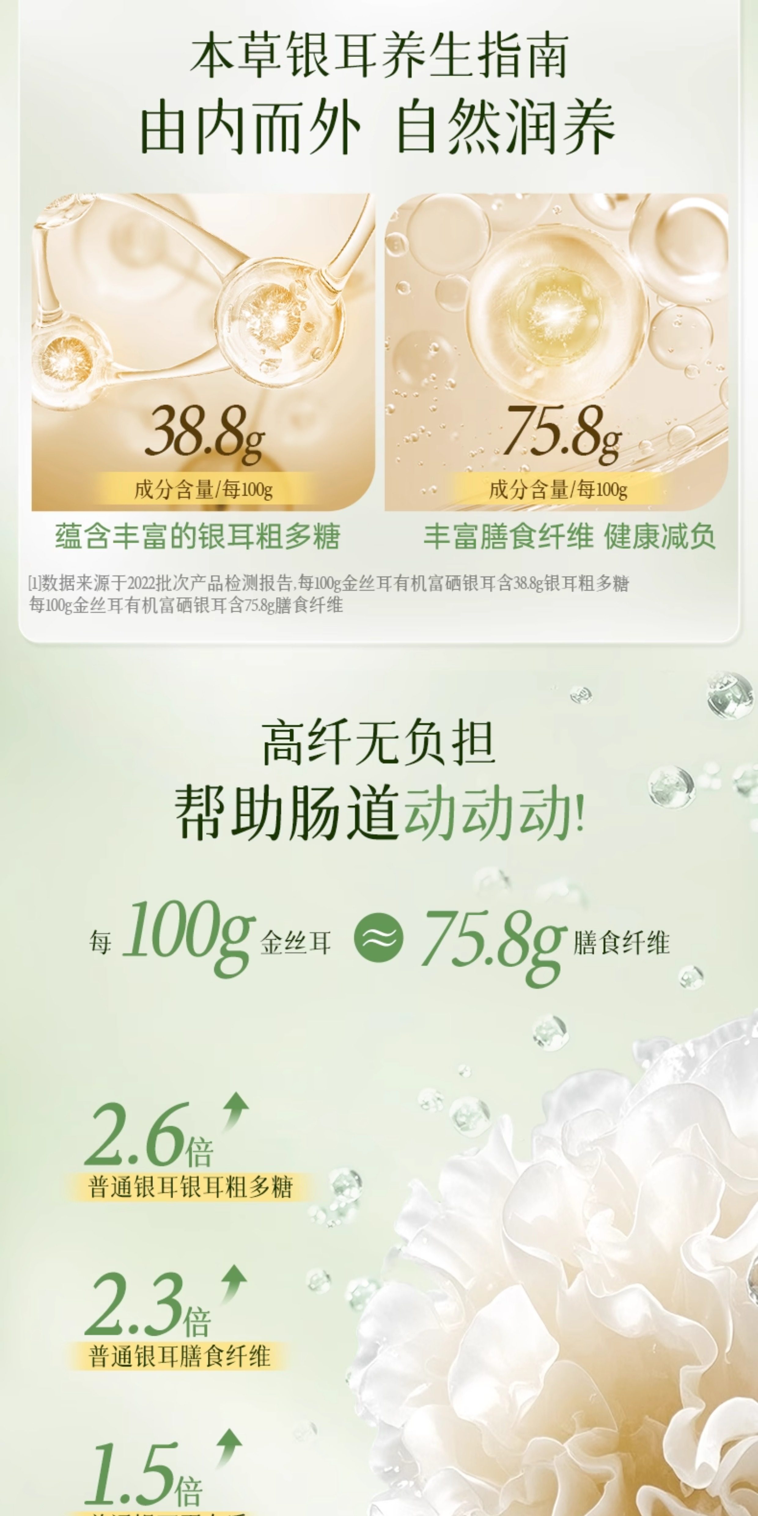 金絲耳有機富硒銀耳干貨60g