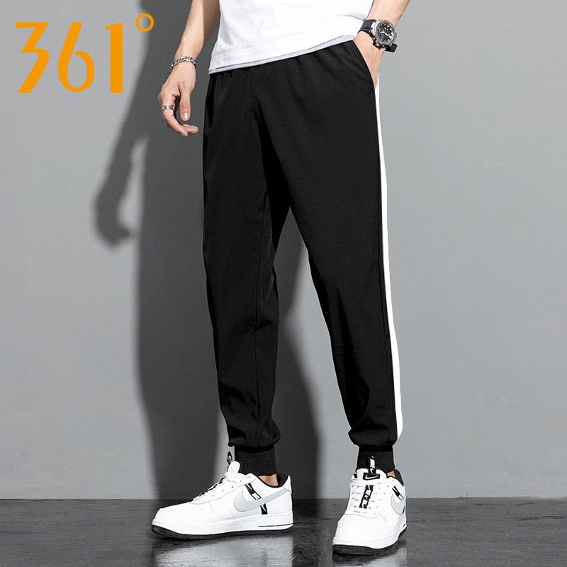 361 women's clothing sport long pants 2021 spring closed comfortable knit 100 hitch casual thick cotton pants woman