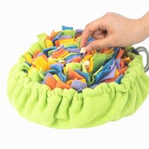New pet rainbow sniffing bag can store multi-functional dog sniffing pad slow food hiding food bowl