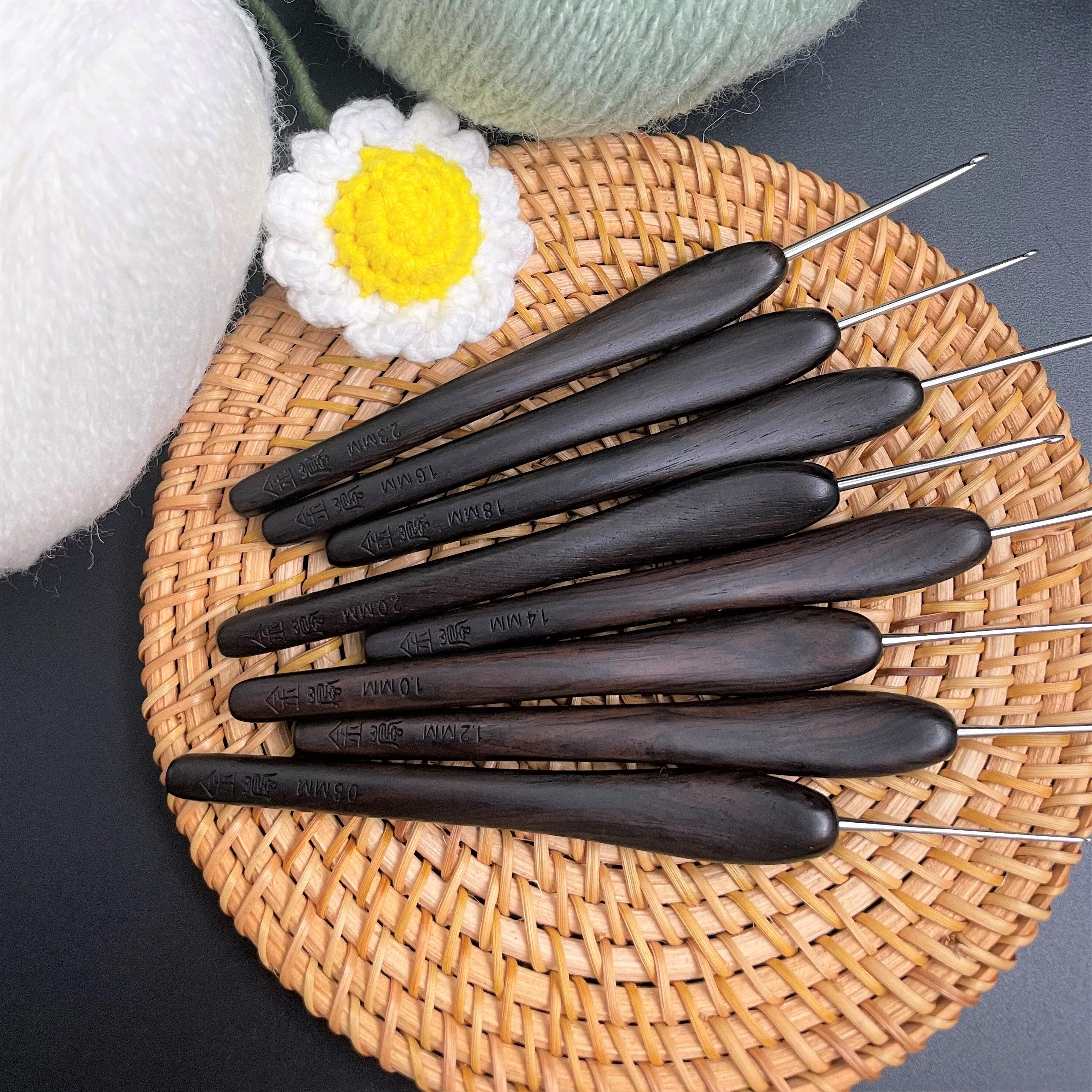 Shanghai brand Jinlan ebony handle fine throwing needle cloth hand-knitting tool