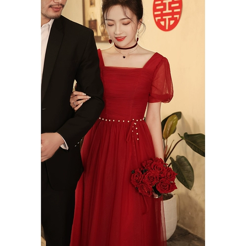 Бордовое вечернее платье, подходит для подростков