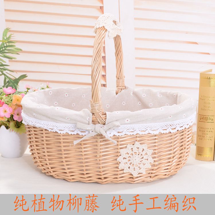 Wicker Fruit Basket, Hand-Held Basket, Postpartum Egg Basket, Flower Basket, Gift Basket, Picnic Basket, Bamboo Basket, Prop, Rattan Woven Small Basket Wicker Fruit Basket, Hand-Held Basket, Postpartum Egg Basket, Flower Basket, Gift Basket, Picnic Basket, Bamboo Basket, Prop, Rattan Woven Small Basket