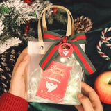 Apple, рождественский защитный амулет, прозрачная подарочная коробка, льняная сумка, подарок на день рождения