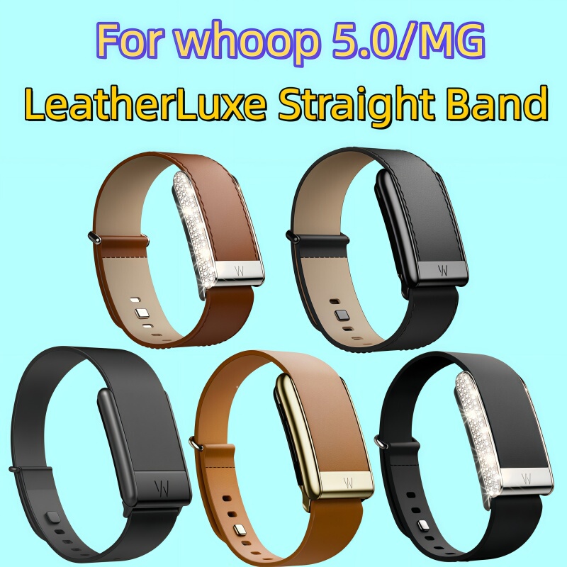Leather Watch Strap Suitable for Whoop 5.0 Mg, Same Style Band, Genuine Leather, Business Casual, Unisex Replacement Wristband Leather Watch Strap Suitable for Whoop 5.0 Mg, Same Style Band, Genuine Leather, Business Casual, Unisex Replacement Wristband
