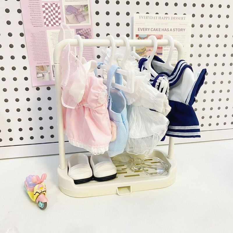 Natasha Black Doll Clothes Hanger Pretend Play Children's Toy Accessories Tool Storage Display Rack Home Natasha Black Doll Clothes Hanger Pretend Play Children's Toy Accessories Tool Storage Display Rack Home