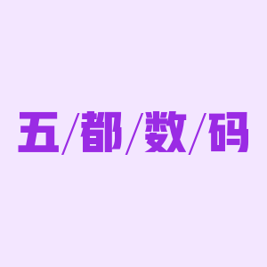 五都数码科技汽车用品店的LOGO