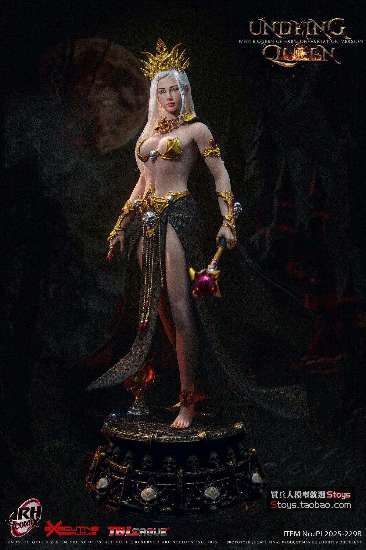 TBLeague ホワイト・クイーン・オブ・バビロン PL2025-229B TBLeague PL2025-229B Undead WHITE QUEEN OF BABYLON Official 1/6