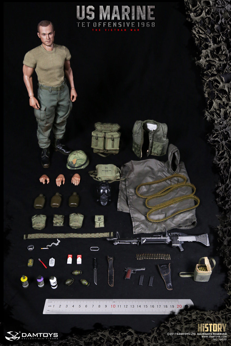 DAMTOYS US Marine Corps Soldier VIETNAM WAR 1/6 Action Figure