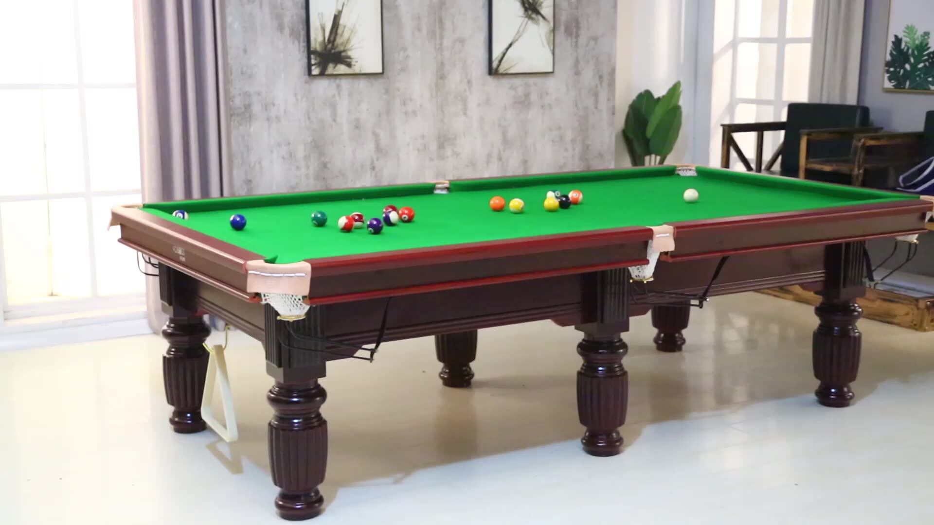 American standard pool table Black 8 nine-ball Snoke adult indoor household marble commercial two-in-one