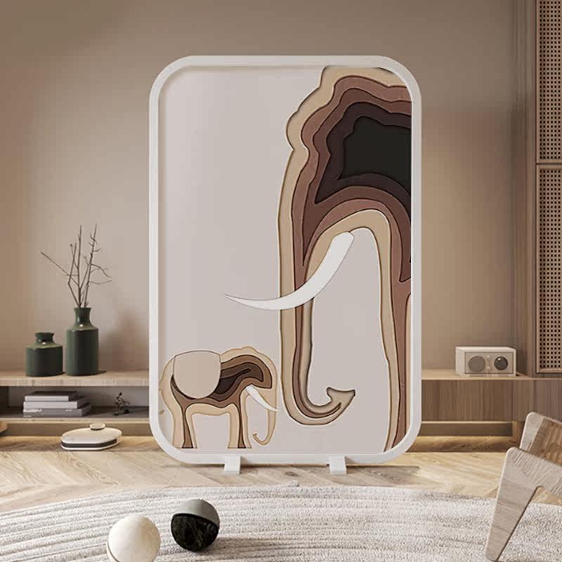 Nordic light luxury household entrance partition mobile screen art abstract painting living room bedroom seat screen customized