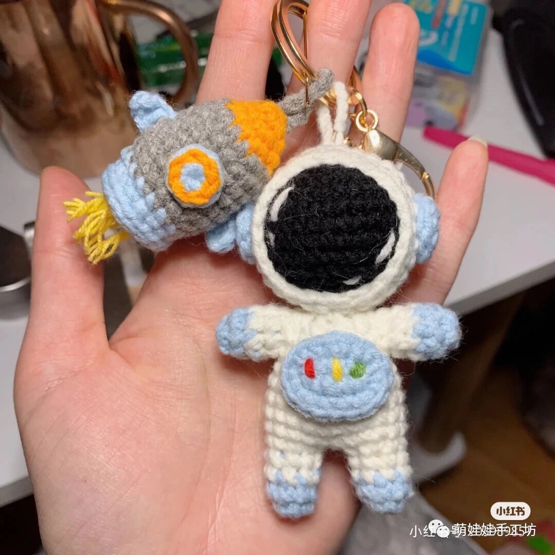 Astronaut Rocket Crochet Diagram Manual Wool Diy Crochet Knitting Diagram (Electronic Diagram)