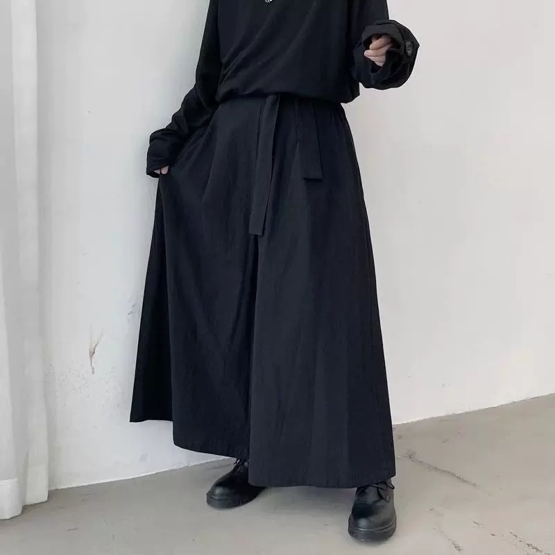 Japanese elastic trousers, loose fit, for teenagers