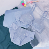 Its all riderless steel ring lovers lingerie three sets with bra bra lovers ice-lovers underpants suit.