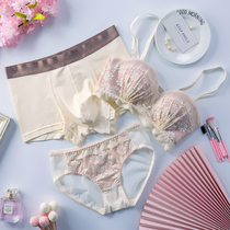 Its all limen no steel ring lovers underwear for three sets pure cotton loversunderwear one man and one woman lace lovers inside