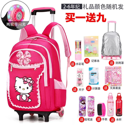 Детский чемодан, ранец, водонепроницаемая сумка через плечо, 1-3-6 года, принт