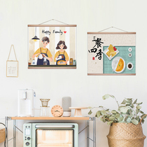 Electric meter box Creative shelter Decorative Pendant Nordic Small Freshener Electric Meter Box Decoration Painting Childrens Bedroom Scroll Hung Painting