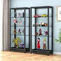 Hand-run containing display case Cosmetic Glass Large Led Lamp Music High Sample Transparent Building Block Model Cabinet Wall