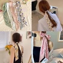 Spring and summer new super-fairy flowers fruit hair with zhair silk towels floating with womens tennis red headwear head rope method hair dressing
