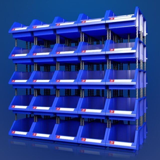 Pitched Shelf Accessories Sorting elements Box thickened parts box Compartment Compartment combined plastic containing box