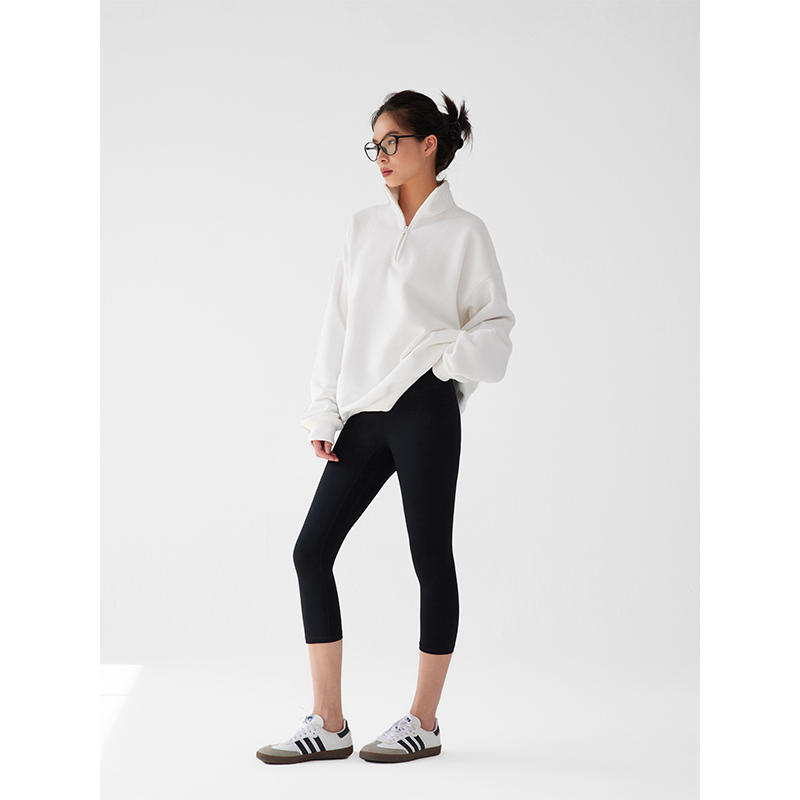 A Door 7-Point Leggings High-Elastic Hazel Breathable Quick-Drying High-Waisted Nylon Yoga Pants Leggings