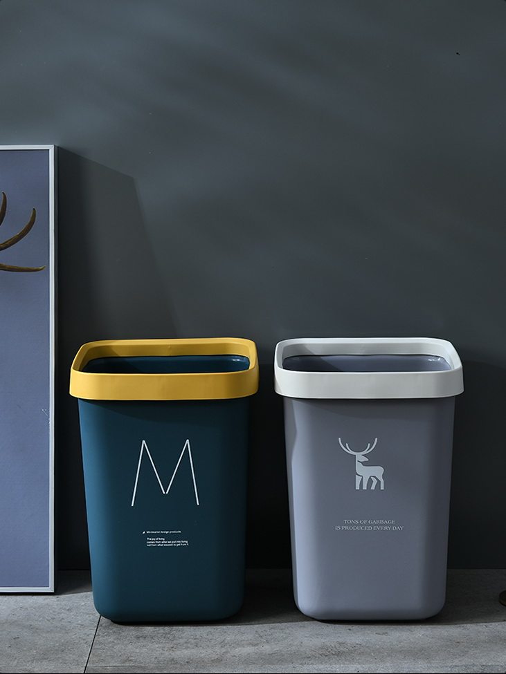 Room trash can light luxury trash can net red household modern light luxury simple large trash can household extra large