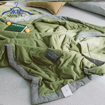  Tim Mercury cloud ins Nordic simple Japanese houndstooth summer cool quilt Pure cotton washed cotton machine washable air conditioning quilt