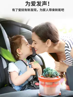Car plant small potted flower artifact fleshy basin air purification car formaldehyde-absorbing green plant center console decoration