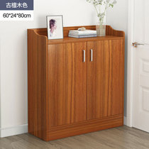 Shoe cabinet home door large capacity simple modern solid wood balcony multi-layer storage porch cabinet shoe rack