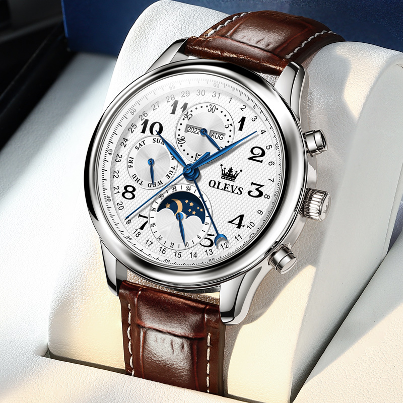 Official Website Swiss Genuine Langyang Watch Men's Automatic Mechanical Watch Light Luxury Multifunctional Classic Waterproof Men's Watch Official Website Swiss Genuine Langyang Watch Men's Automatic Mechanical Watch Light Luxury Multifunctional Classic Waterproof Men's Watch
