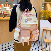 High face value Bag Girls Campus Han Edition High School Junior High School Girls School Bags Ins Ultra Fire Sens Double Shoulder Bag 100 lap backpacks