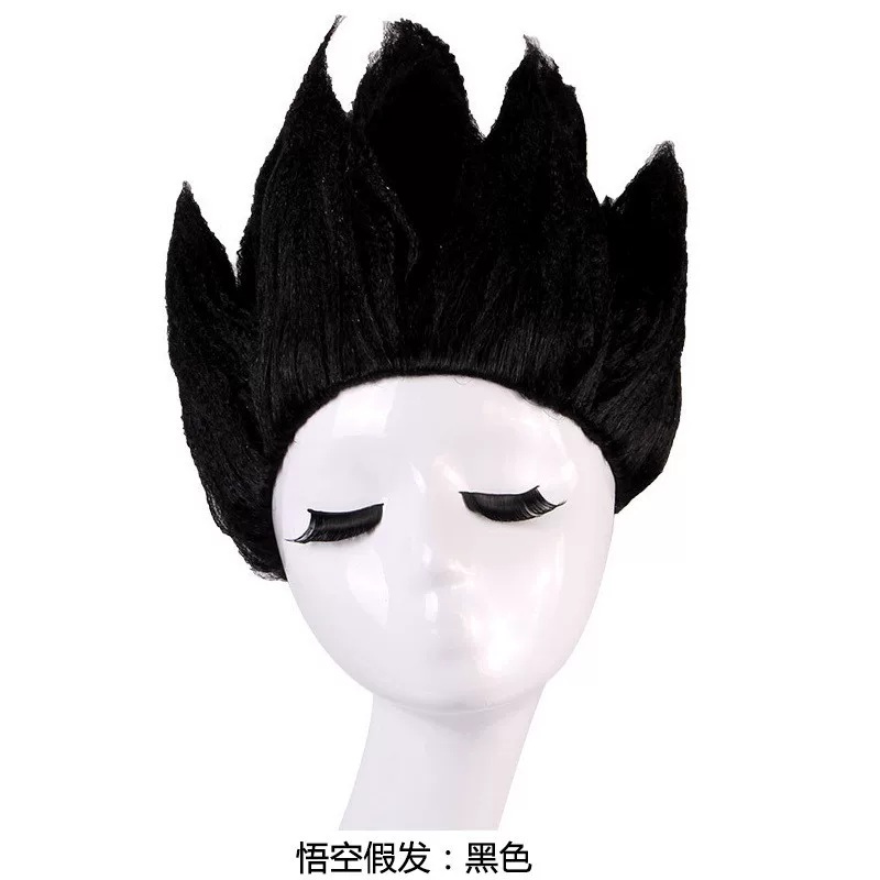 Костюм Dragon Ball Super Saiyan Гоку, костюм на Хэллоуин для взрослых и детей, телескопический золотой посох в комплекте