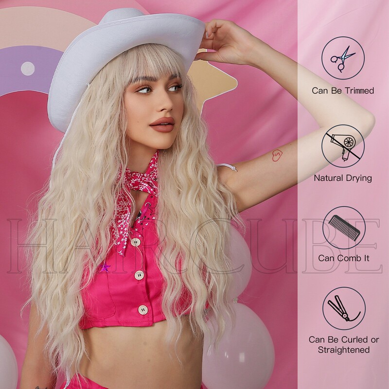 European and American Cosplay Movie Barbie Top and Bell-Bottom Pants Set Nightclub Adult Sleeveless Party Printed Performance Costume