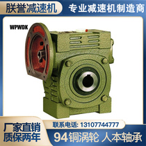 Yiyu wpwdk worm gear reducer Small reducer with motor hard tooth surface gearbox