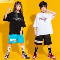 61 childrens summer easy tide suit suit for men and women hip-hop hiphop street dance to serve Korean version of walking show suit