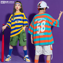 61 Kindergarten Tide Boy Class Suit Suit for men and women Girl Personality Hip Hop Street Dance out of the Korean version Loose Walk Show Suit