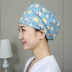 Mũ phòng mổ nữ cotton nguyên chất mũ y tế bác sĩ y tá mũ miệng nha khoa y tế mũ làm việc điều chỉnh khóa nắp tròn mũ trùm y tế mũ chụp tóc y tế 