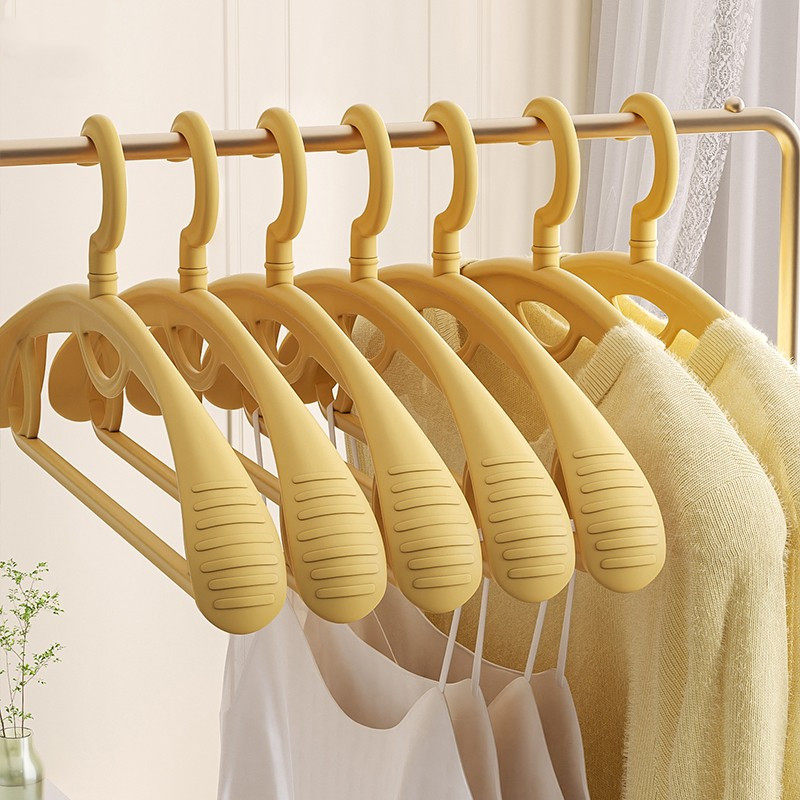Japan imported MUJIΕ traceless clothes hanger clothes hanger non-slip clothes hanger drying cooling clothes hanger household hook clothes drying rack hanging