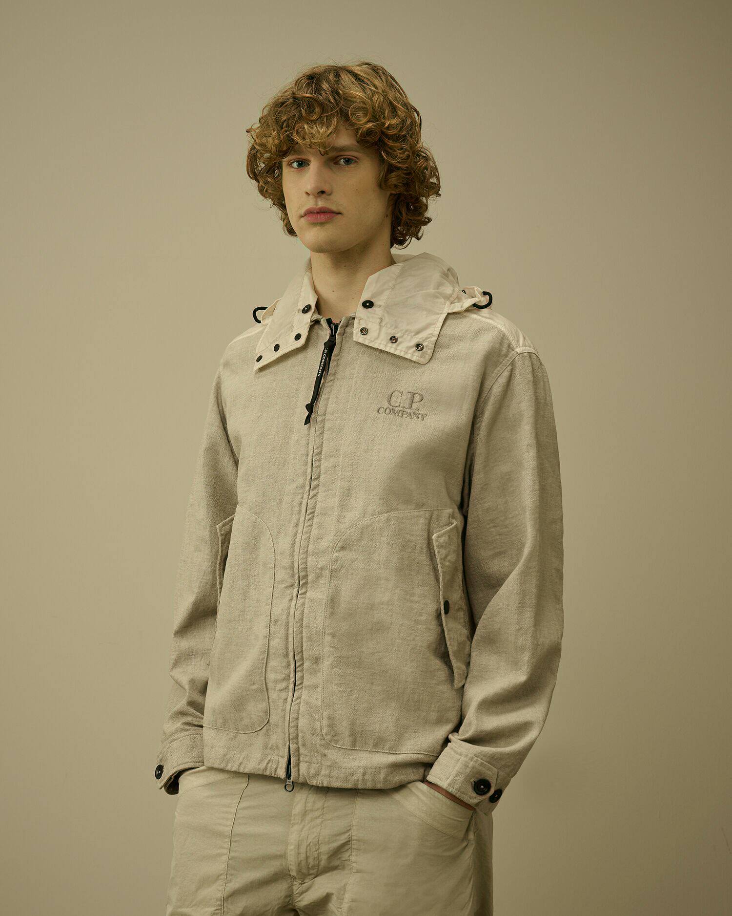 C.P.COMPANY SS26 RAFIA-R очки закрытый нейлон куртка Уточнить пальто 20CMOW199A Cpcompany/Compaq 