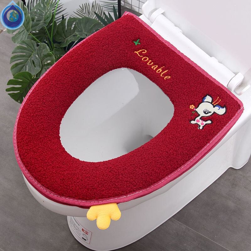 Wedding Toilet Cushion Home Red Cushion Sitting toilet Toilet Cushion Universal waterproof Lady Grape Wedding Gadget big All
