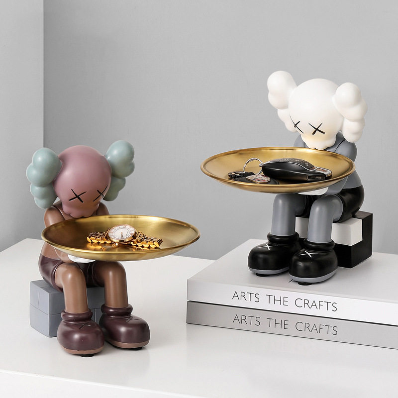 Nordic luxury kaws in a seat-like creative living room keys containing tray TV cabinet decoration